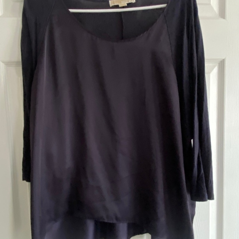 MICHAEL Kors Dark Blue Blouse size Large